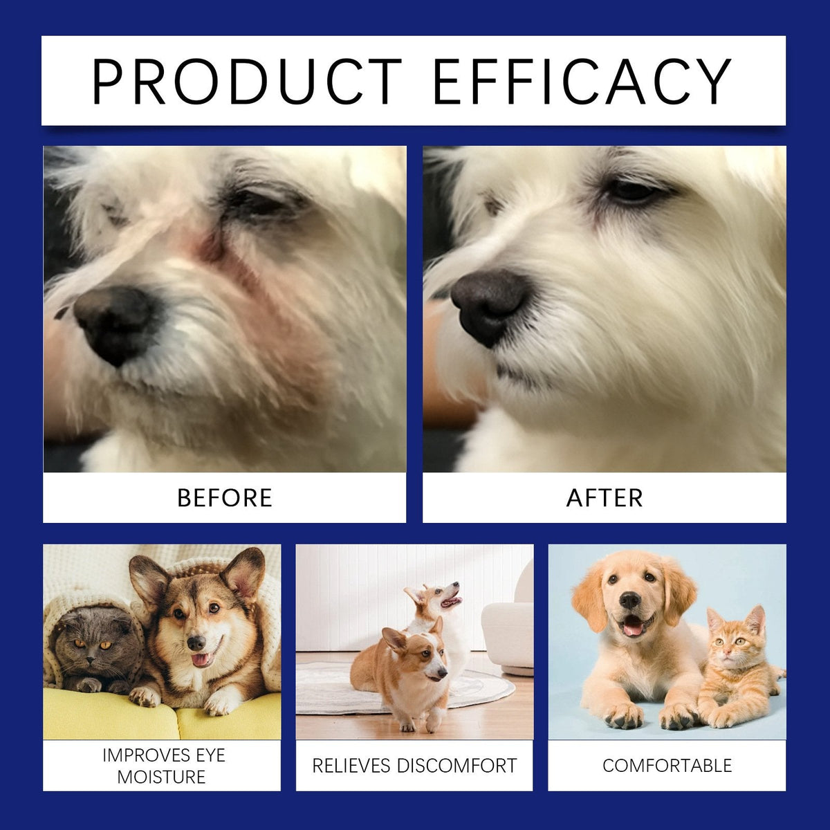🏆Flash Sale⚡ 50K+ SOLD! 🐶Eye Drops for Cat & Dog, Prevent Tear Stains Remove Dirt