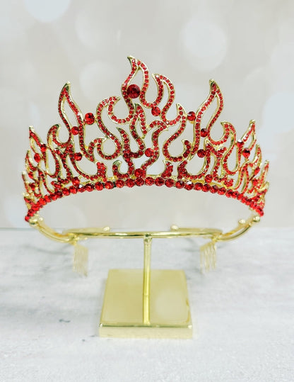 Men's Fleur De Lis Crown W/ Yellow Gemstones | NYC Costume Hat | Costume Headwear Shop