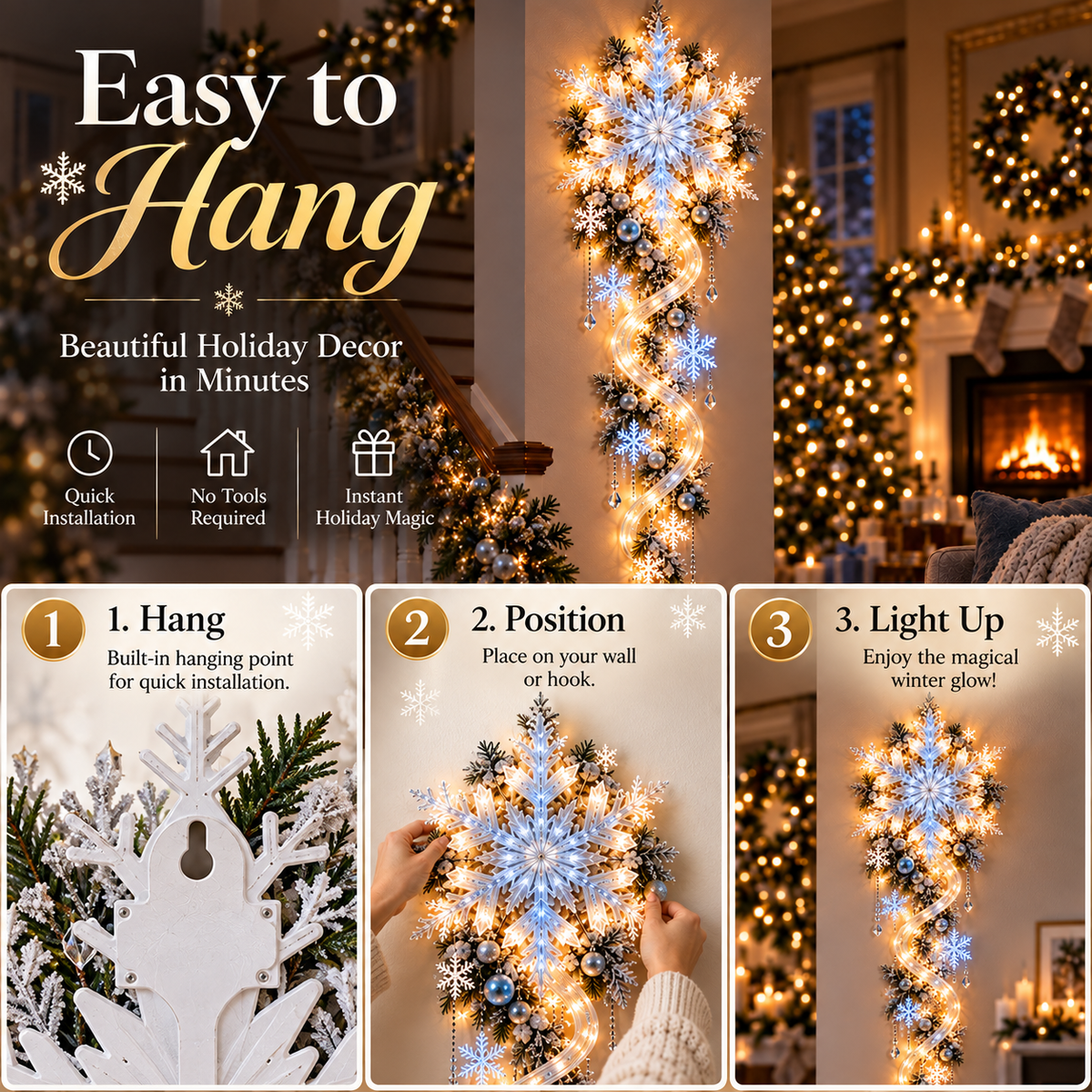 ❄️ 49% OFF — Turn That Empty Wall Into a Glowing Winter Wonderland ✨