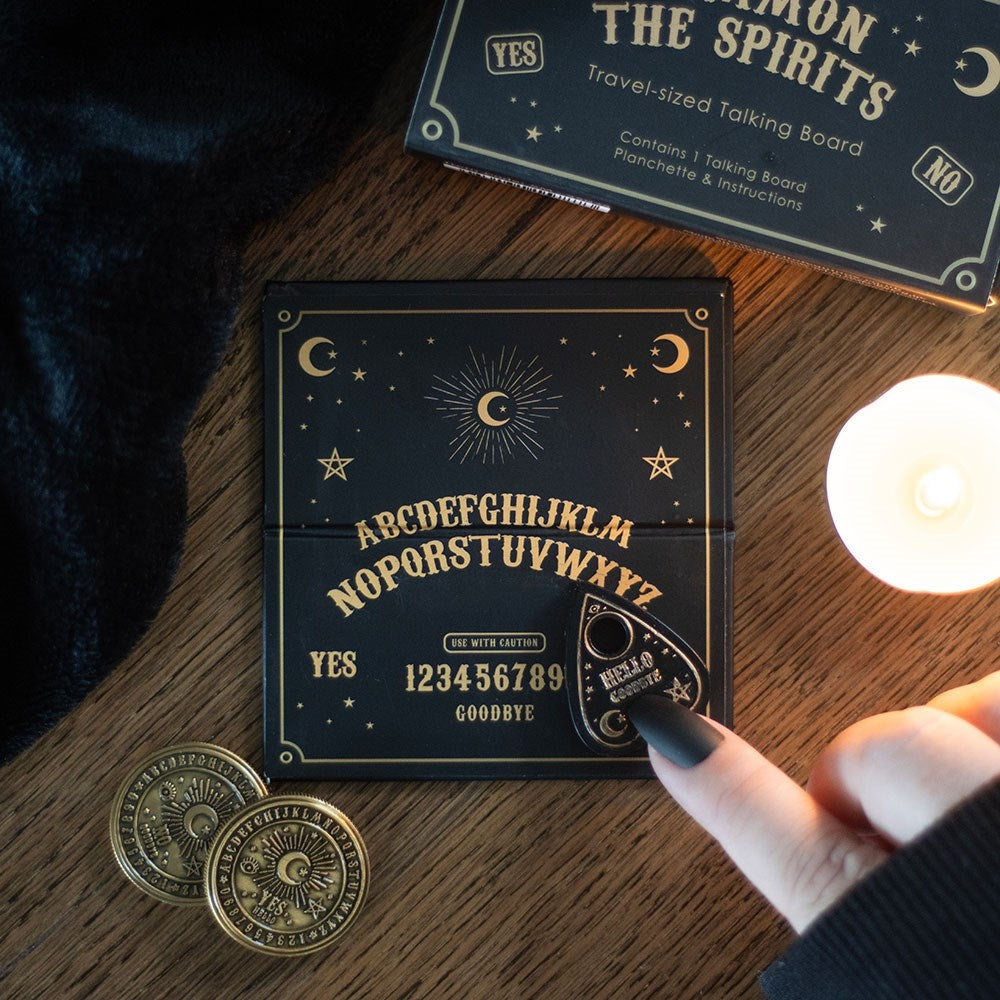 Mini Travel-Sized Talking Board | Halloween Decor NYC | Haunted Home Decoration