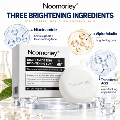 🔥 50% OFF Niacinamide Brightening Soap Bar – Gentle Body Cleanser for Smooth, Radiant Skin