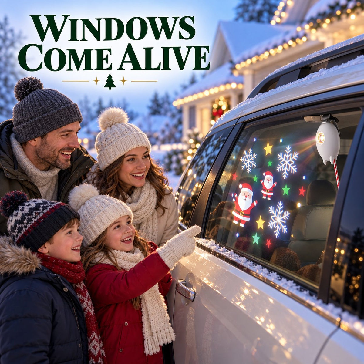 🎅 Car Christmas Window Projector