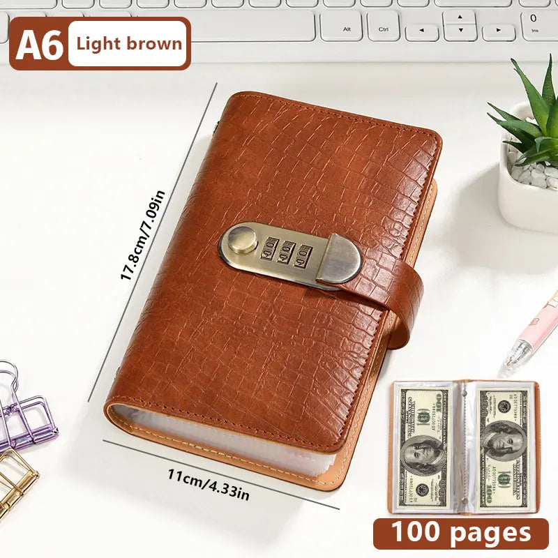 🔒 MONEY ORGANIZER | A6 Savings Notebook with Secure Closure – Cash Storage, Budget Planner & Expense Tracker