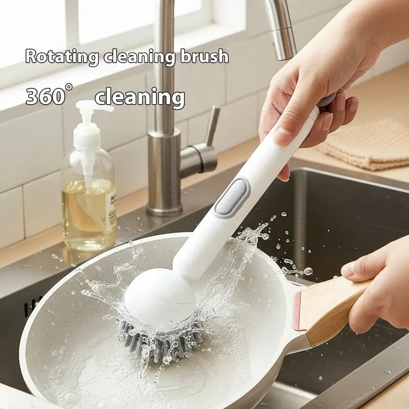 🏆Flash Sale⚡ 50K+ SOLD! 6-in-1 Rotatable Dish Brush