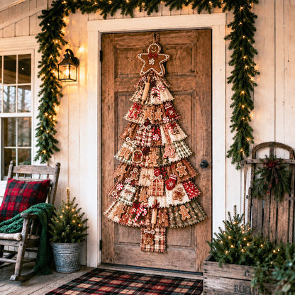 🎄Beginner-Friendly DIY Oversized Patchwork Christmas Tree Door Hanging Kit | Complete Kit with All Tools & Step-by-Step Guide Included