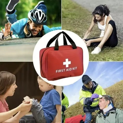 👩‍⚕️330-Piece Waterproof First Aid Kit for Home, Car & Outdoor Emergencies
