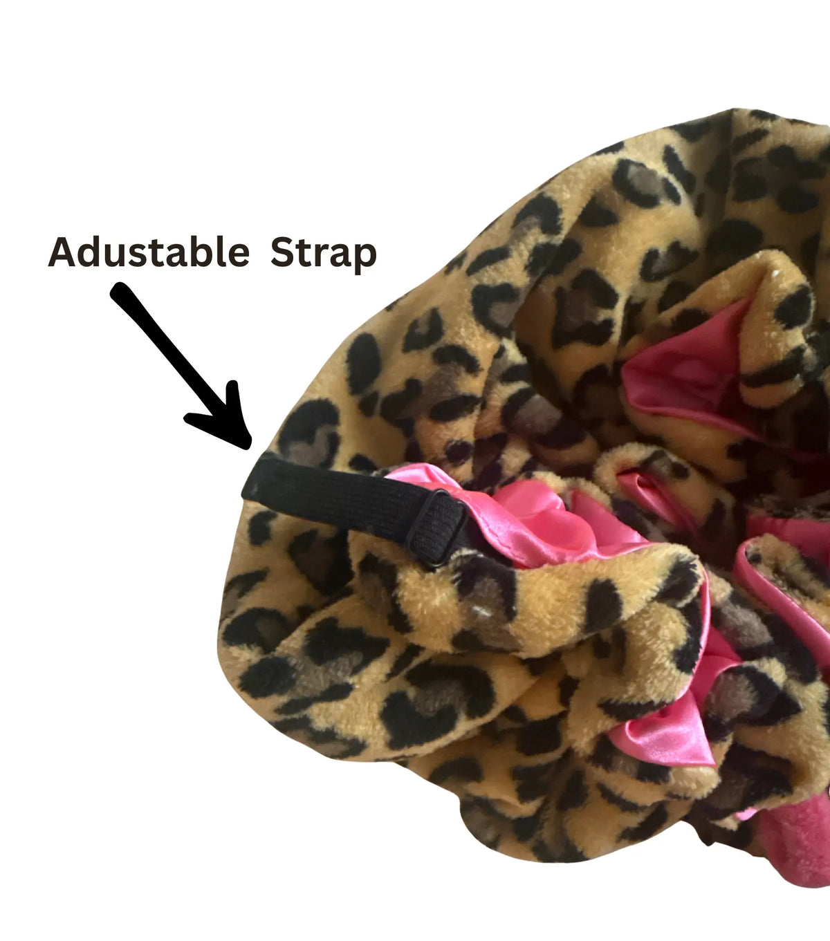 🔥Buy 2 Save 10%🎀Leopard Print & Pink Teddy Bonnet✨