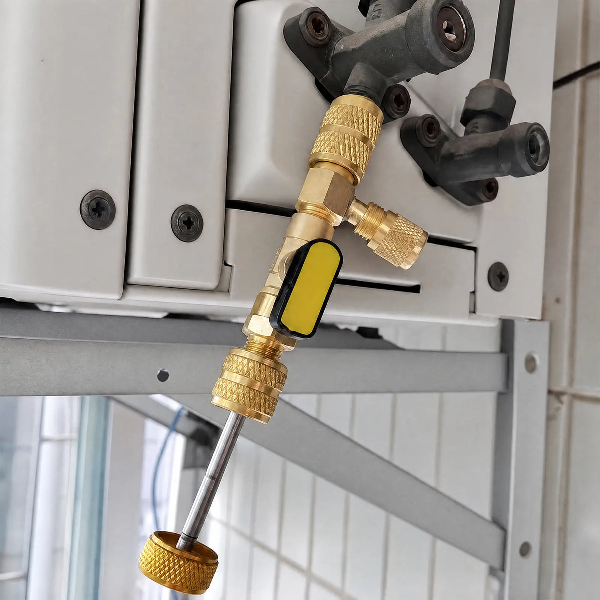 🔧 50% OFF Dual-Size AC Valve Core Remover & Installer Kit 1/4' & 5/16' SAE