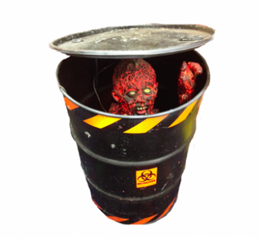 Animatronic Biohazard Zombie in Trash Can