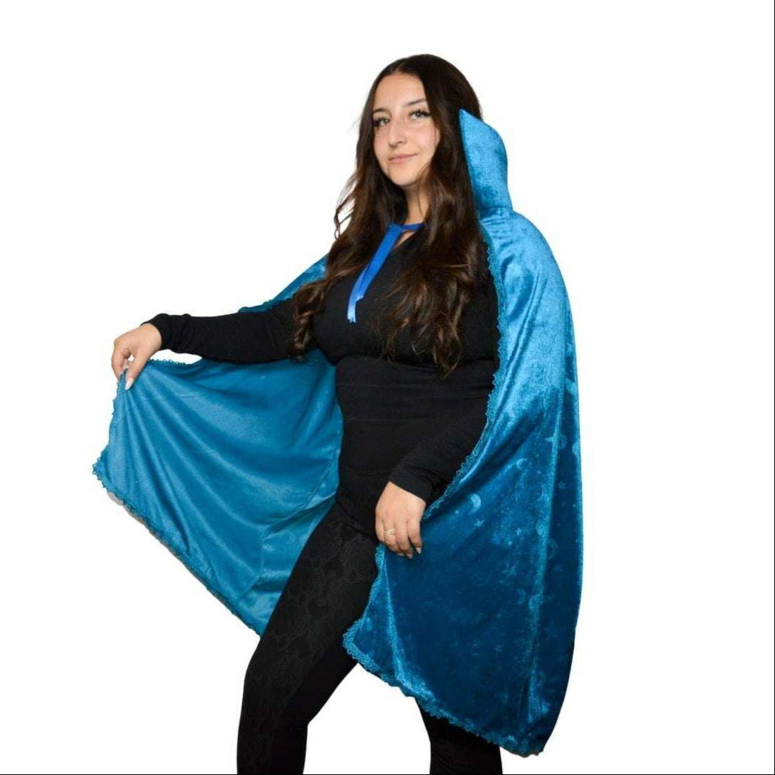 Velvet Moon & Star Witch Cape