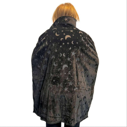 Velvet Moon & Star Witch Cape