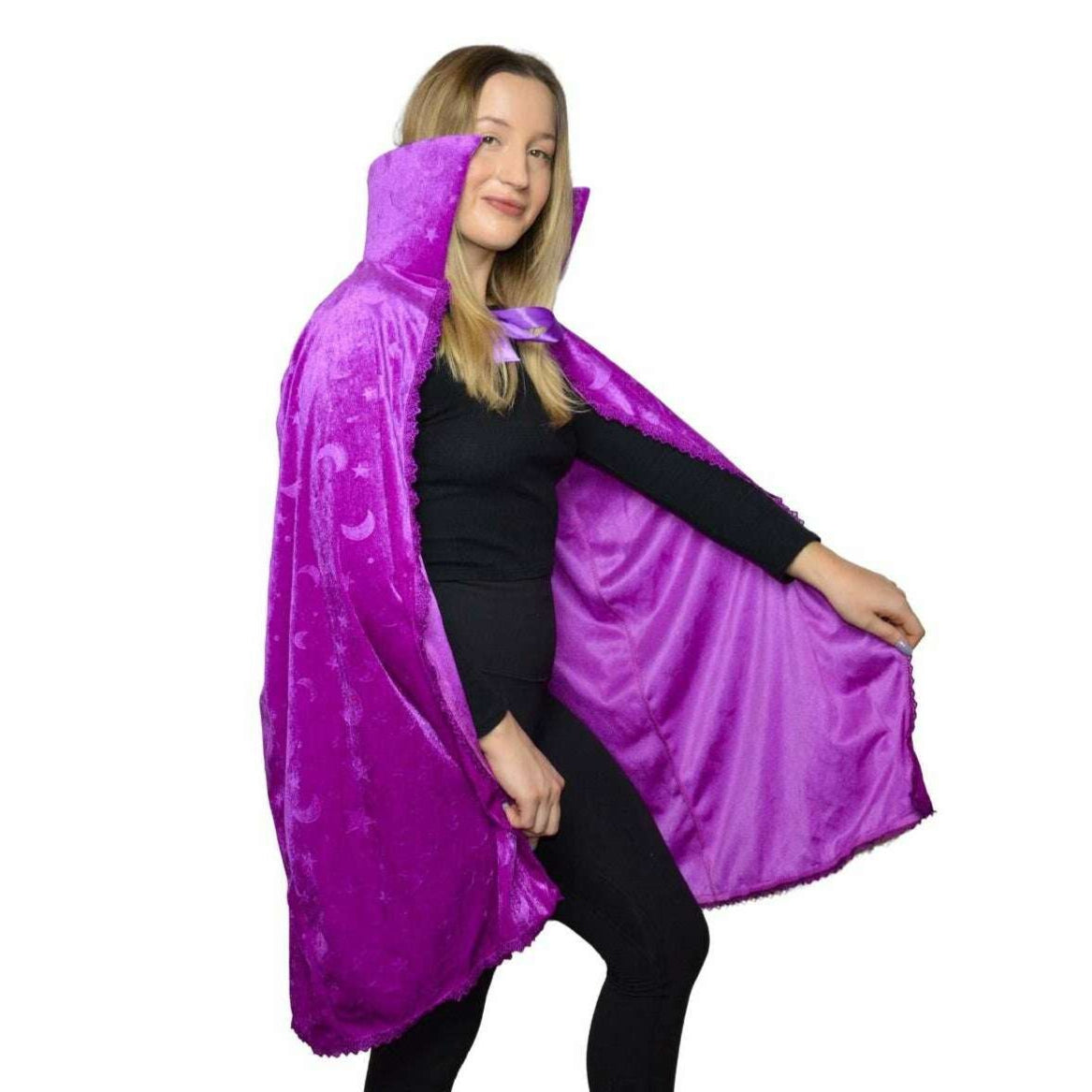 Velvet Moon & Star Witch Cape