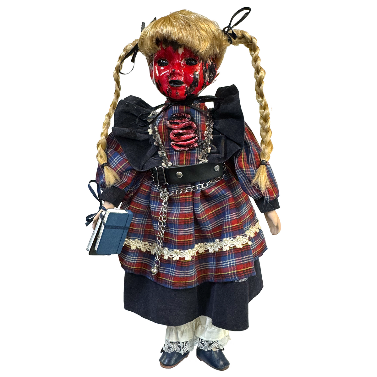 "Bloody Scholar" Porcelain Doll - Morgue Collection | Horror Collectible Gift | NYC Halloween Store