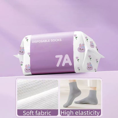 🎉Hot Sale- 50% OFF🔥Unisex Disposable Travel Socks – 5 Pairs Pack