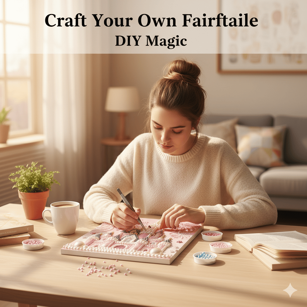 ⚡️Buy 2 Free Shipping🏰✨DIY Beaded Art Kit - Castle Pearl Painting