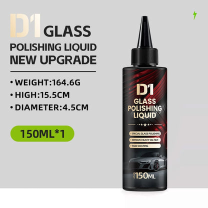 Auto Glass Scratch Care Polishing Fluid – Scratch-Free, Liquid Glass Car Polish, D1 Glass Polishing Liquid for Minor Scratches Long-Lasting Protection