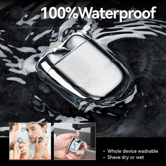 ✨HOT SALE✨ 2026 New Upgrade Pocket Shaver USB Mini Shavers for Men Rechargeable Waterproof Compact Electric Razor for Home, Car, Travel