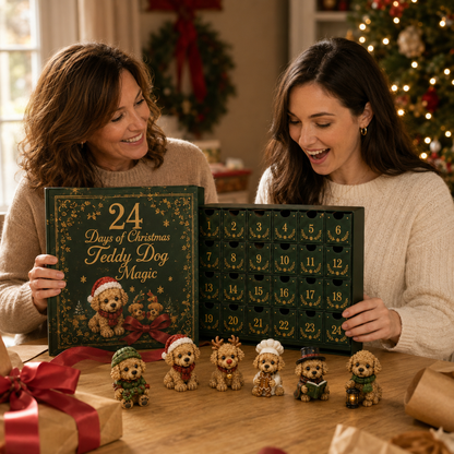 🐶 24 Days of Christmas Teddy Dog Magic Advent Calendar – 24 Collectible Holiday Puppy Surprises