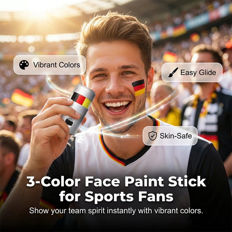 🏆Buy 1 get 1 free🎉National Flag Face Paint Stick for Sports Fans!!!⚽
