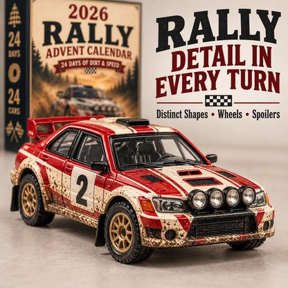 🏁 2026 Rally Advent Calendar – 24 Unique Rally Cars Christmas Countdown