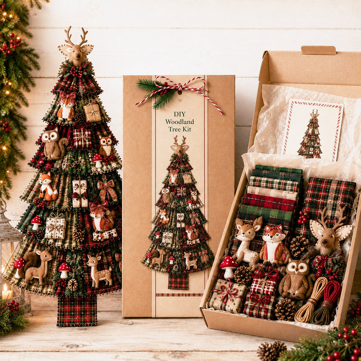 🎄Beginner-Friendly DIY Oversized Patchwork Christmas Tree Door Hanging Kit | Complete Kit with All Tools & Step-by-Step Guide Included