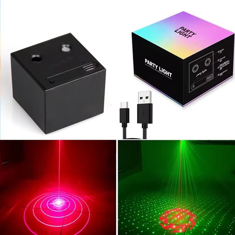 Portable Mini Portable Stage Lights - Rechargeable Disco Party Atmosphere Lights