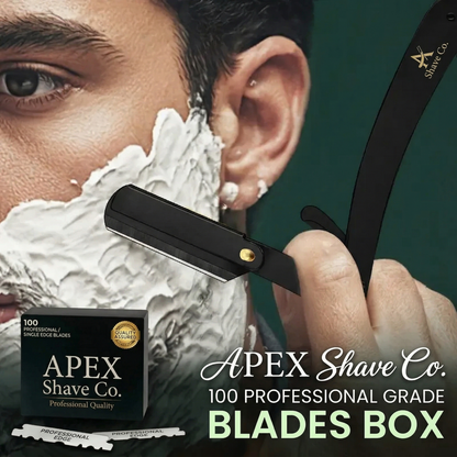 🔥⏰Hot Sale 49% OFF - Men's Professional Straight Razor Barber Kit - 100 Blades