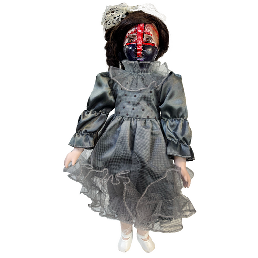 "Crossed" Classic Porcelain Doll - Morgue Collection | Horror Collectible Gift | NYC Halloween Store