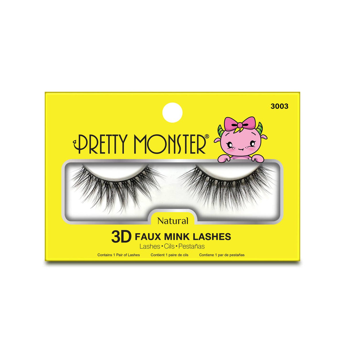 Pretty Monster - Natural 3D Faux Mink Lashes | Costume Makeup NYC | SFX Makeup Shop