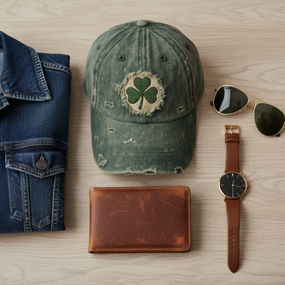 Vintage Shamrock Baseball Cap – A Symbol of Irish Luck & Timeless Style