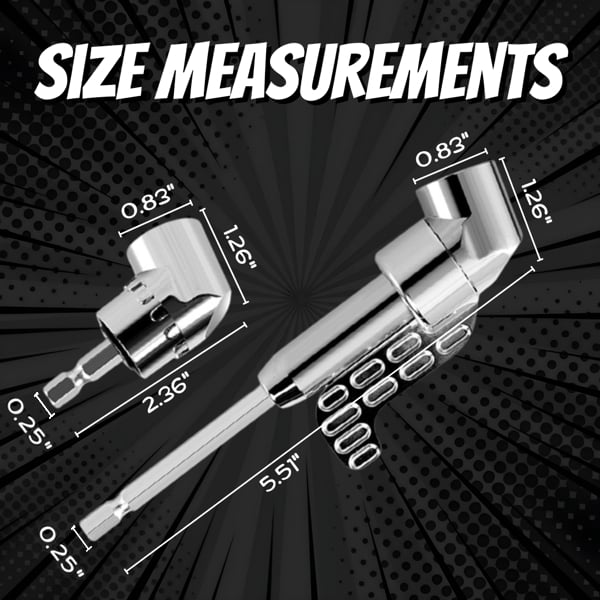 ✈Buy 6 Free Shipping🔧105 Degree Right Angle Drill Adapter