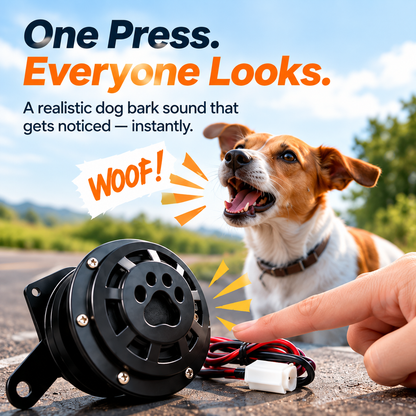 Last Day Promotion 🔥Dog Barking Horn Car Horn Reversing 12V-80V Universal Motorcycle Electric Vehicle Horn Trumpet