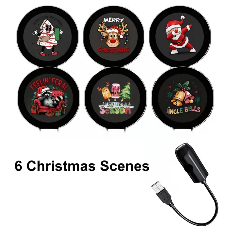 HD Christmas Scene Projector – Pick Your Perfect Festive Display (6 or 10 Scenes)