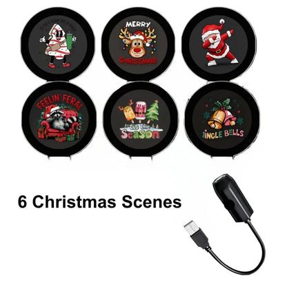 HD Christmas Scene Projector – Pick Your Perfect Festive Display (6 or 10 Scenes)