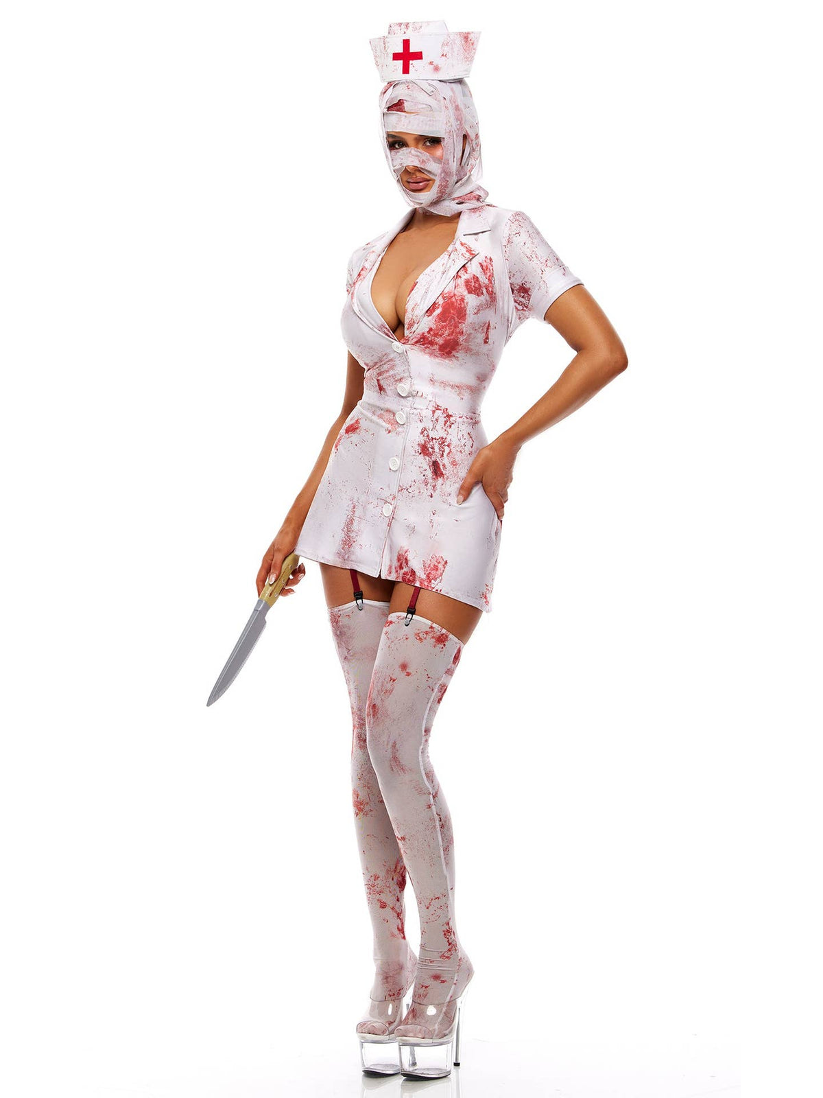 Silent Care Women's Sexy Nurse Costume | NYC Halloween Costume Shop | Sexy Costume for Women