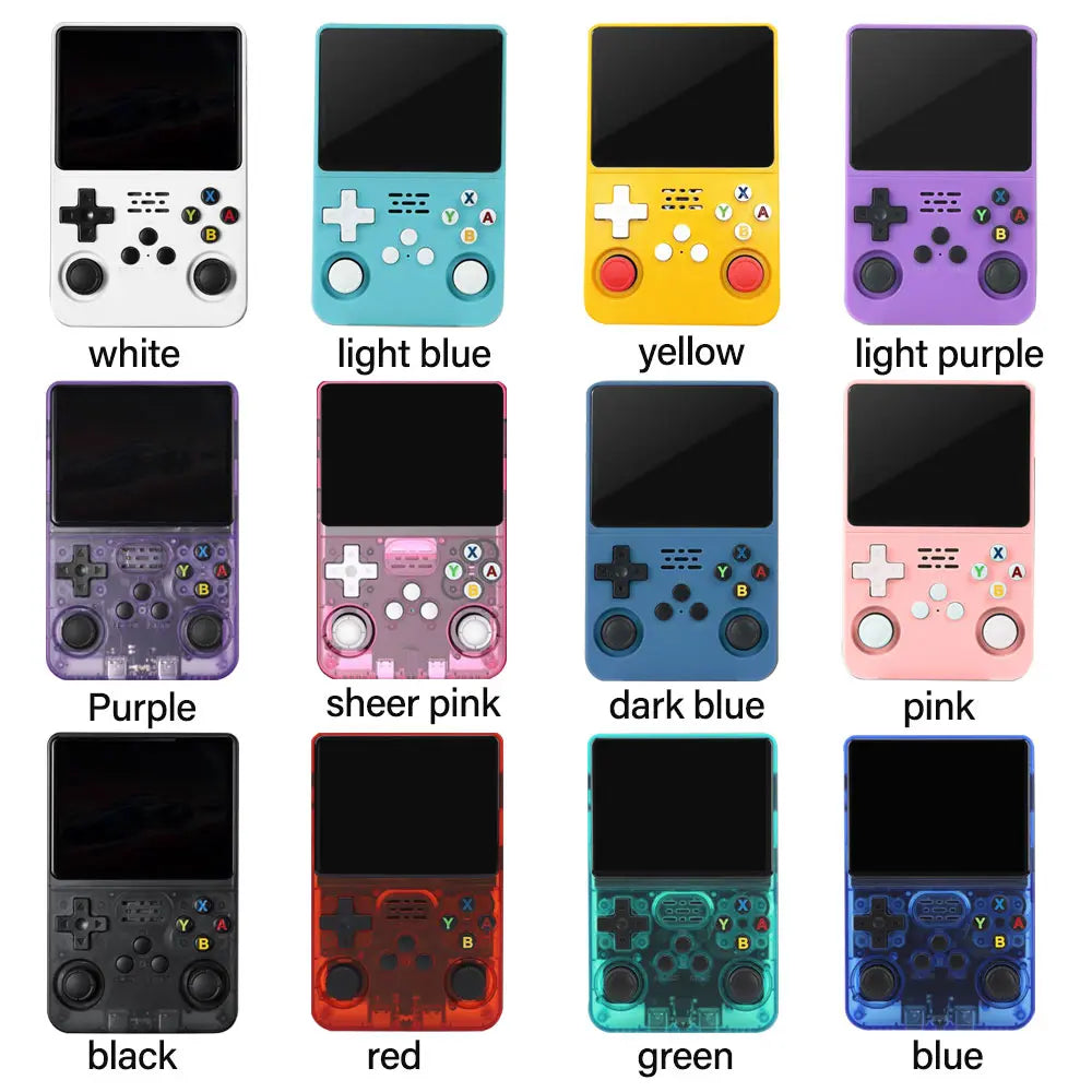 R36S Retro Handheld Game Console – 3.5' IPS Screen, Linux System, 3000mAh Battery, Preloaded Games