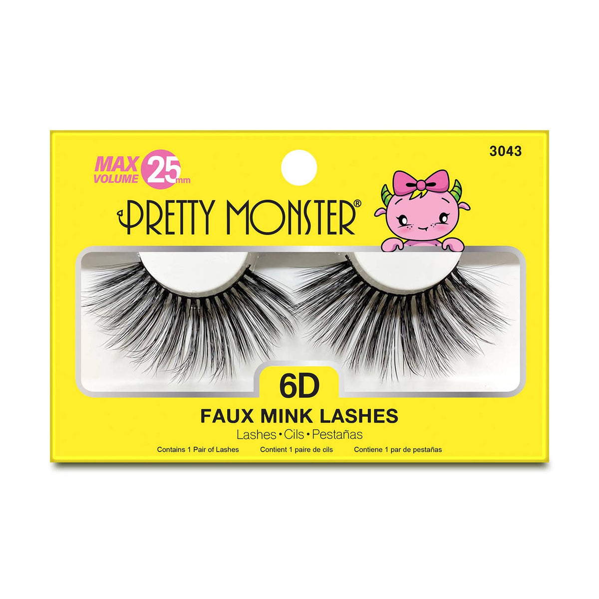 Pretty Monster - Max Volume 6D Faux Mink Lashes | Costume Makeup NYC | SFX Makeup Shop
