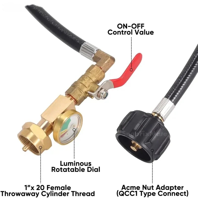 🔥Free Shipping🔥36 Inch Propane Gas Tank Adapter Connector