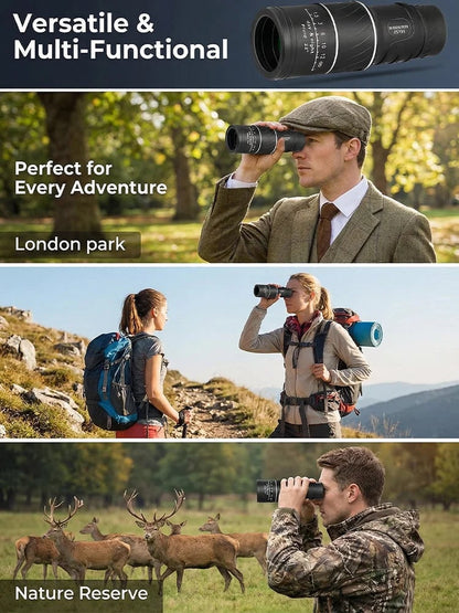 💯 Recommended by mountain guides! 100x high-powered monoculars, IPX5 waterproof and fogproof 🧭🔭