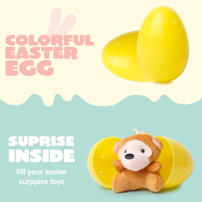 🎁Easter Hot Sale😍Prefilled Easter Eggs, Filled with Plush Animal Toys - Water-Resistant Plastic Shells