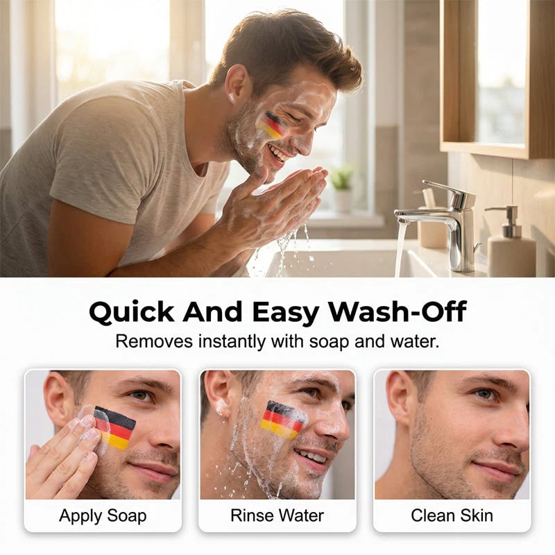 🏆Buy 1 get 1 free🎉National Flag Face Paint Stick for Sports Fans!!!⚽
