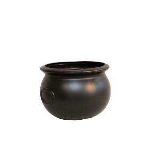 12' Black Cauldron