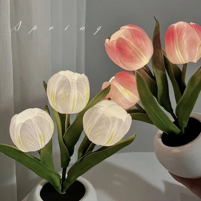 ✨Buy 2 free shipping 🌷Tulip LED Night Light with Vase