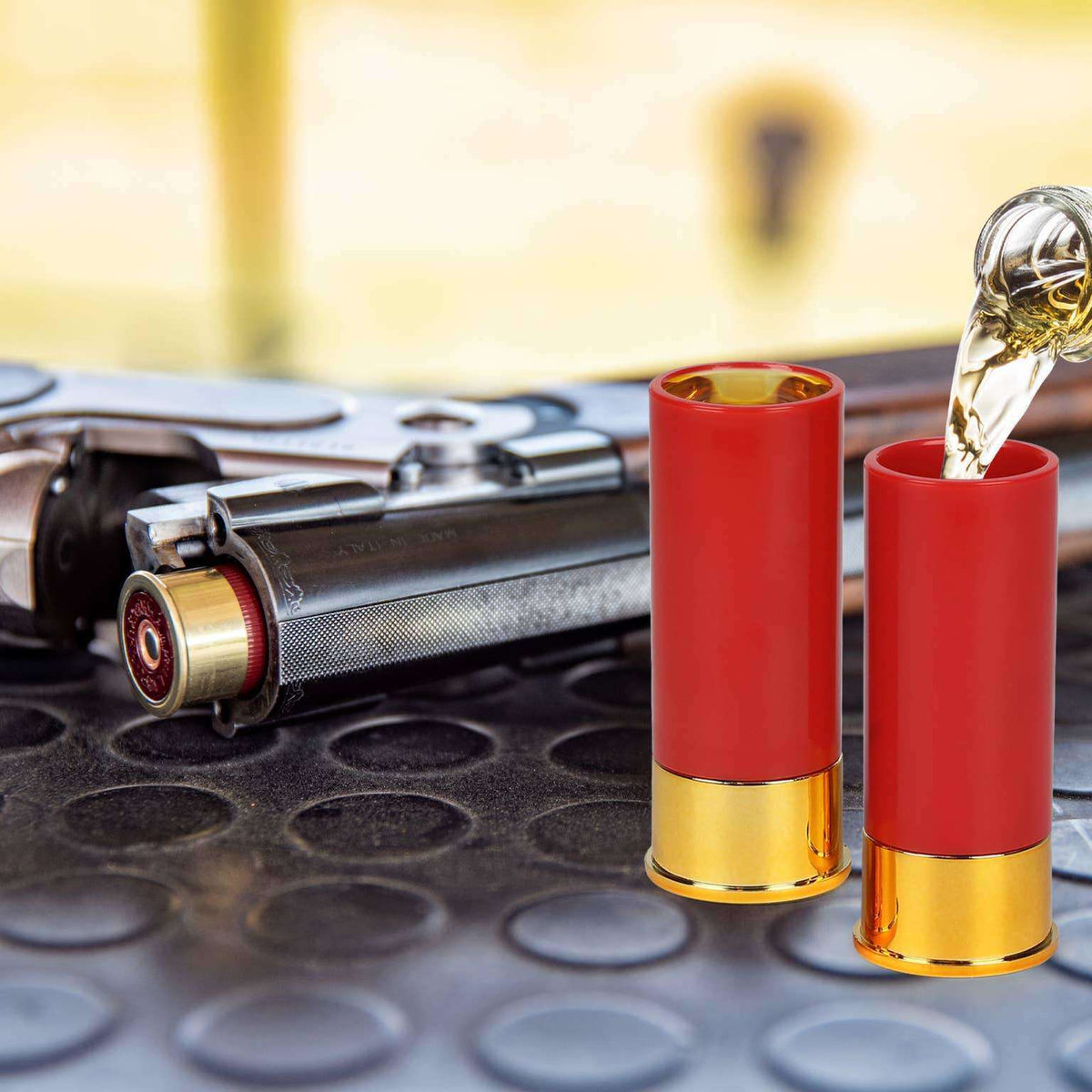 12-Gauge Shotgun Buckshot Shell Shot Glasses (4 Pack)