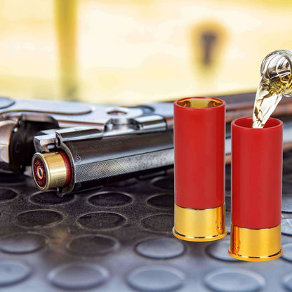 12-Gauge Shotgun Buckshot Shell Shot Glasses (4 Pack)