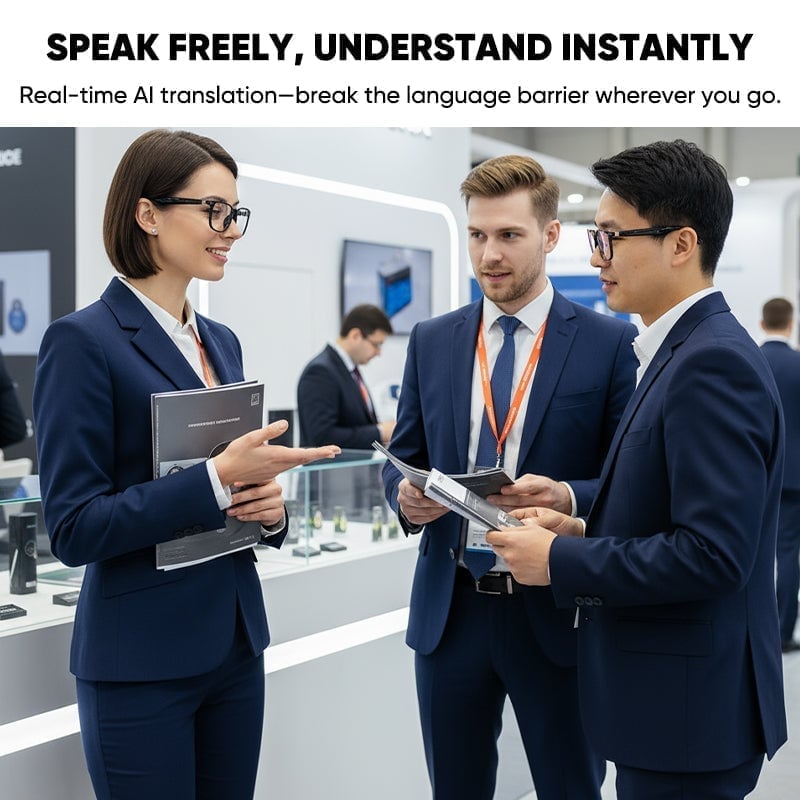 🤖AI Smart Wireless Bluetooth Translation Glasses