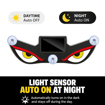 🔥 Solar LED Car Eyes – Flashing Windshield Light