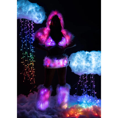 Light-Up Faux Fur Legwarmers | NYC Costume Shop | Halloween & Cosplay Store
