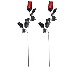 Dark Red Glitter Rose