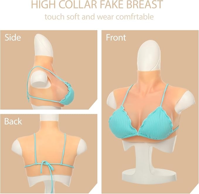 High Neck Silicone Breastplate | NYC Costume Shop | Halloween & Cosplay Store